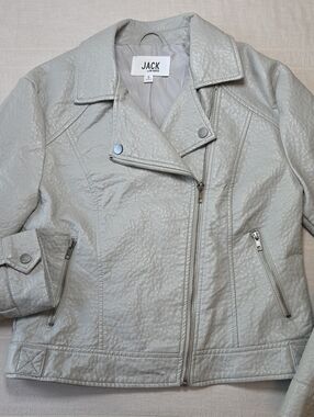 JACK by BB Dakota Faux Leather Moto Jacket Women's Size S